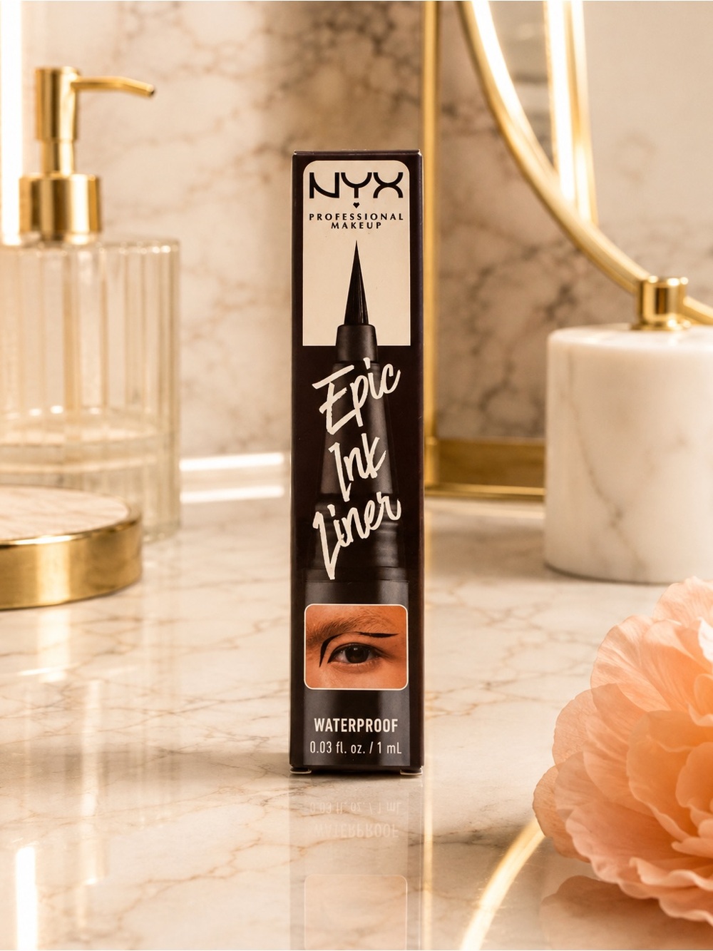 NEW NYX Epic Ink Waterproof Liquid Eyeliner EIL03 Dark Chocolate Brown